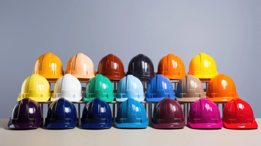 O que as cores de capacete indicam